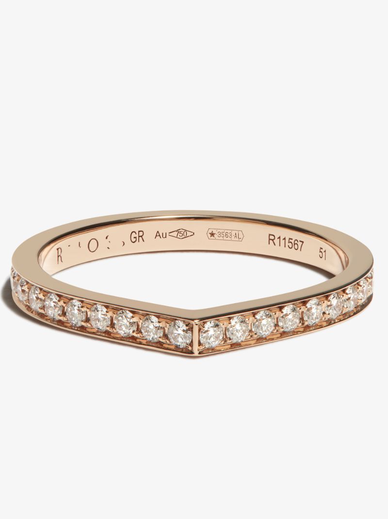18k Rose Gold Antifer Diamond Ring
