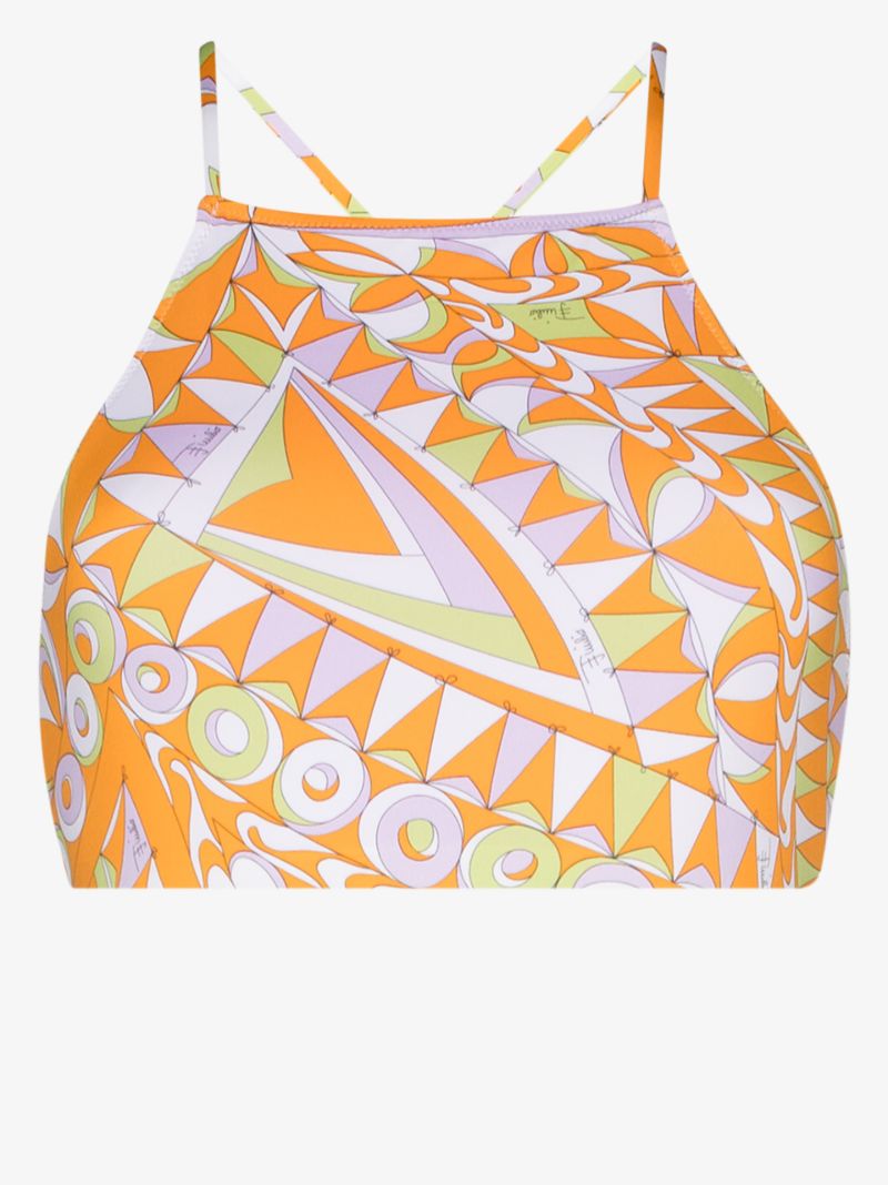 Bandierine Print Bikini Top