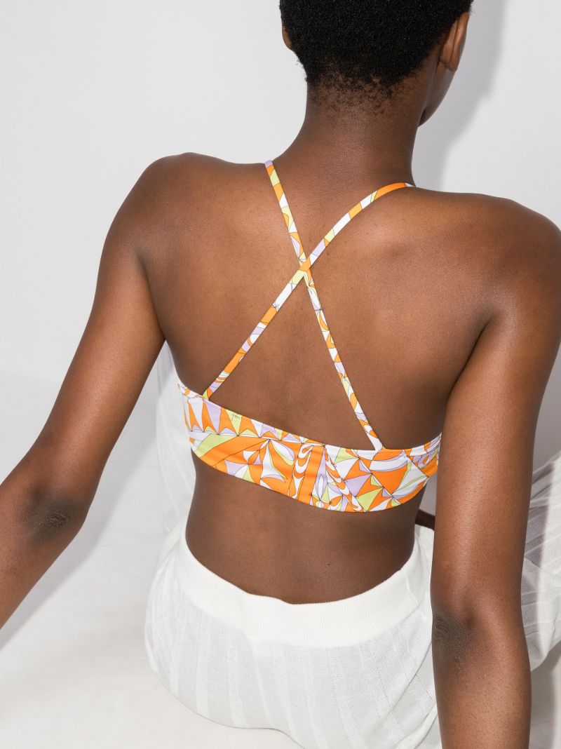 Bandierine Print Bikini Top