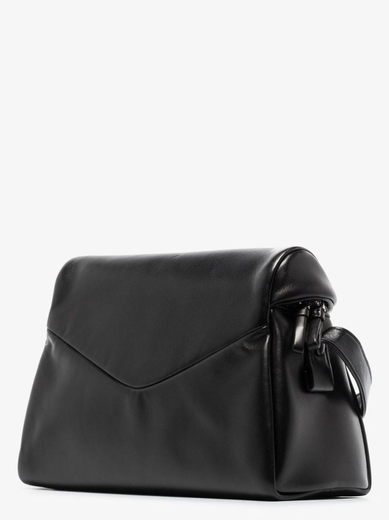 Black Signaux Leather Shoulder Bag