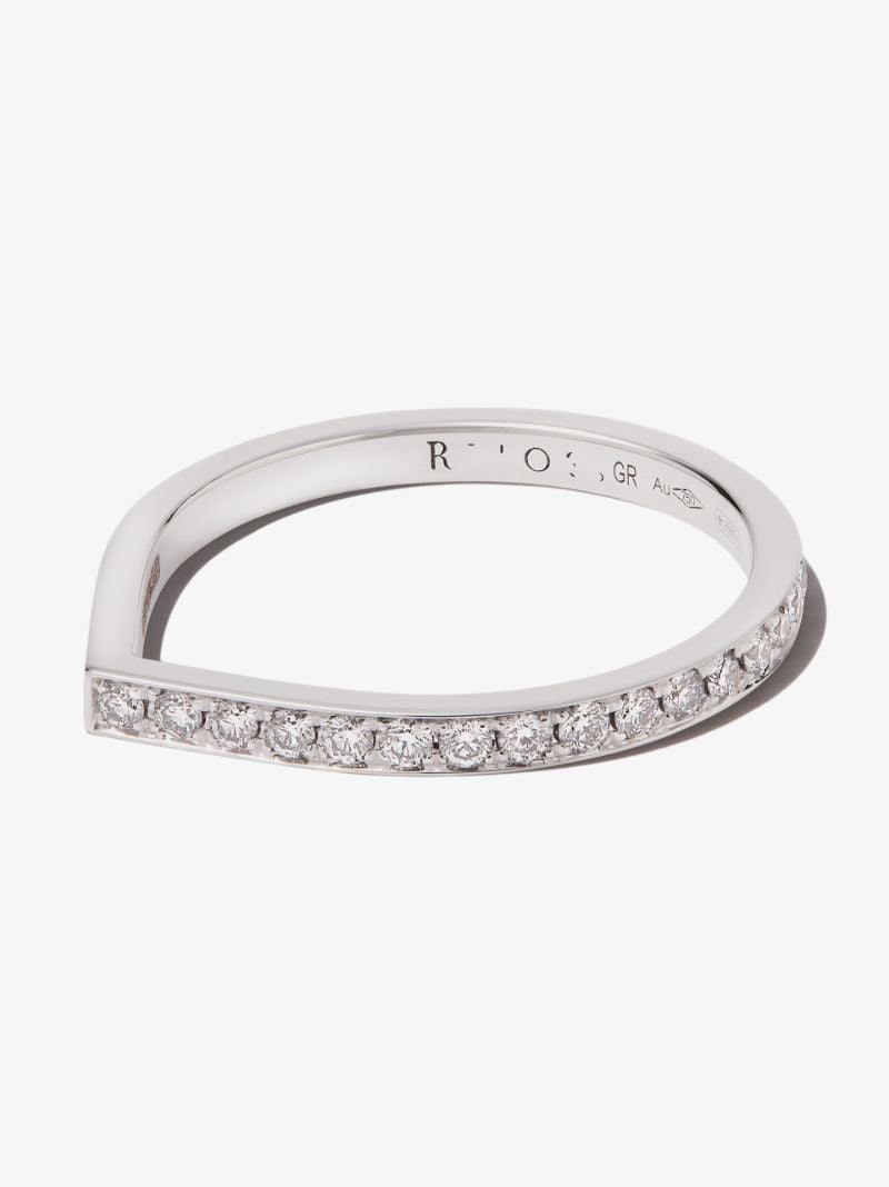 18k White Gold Antifer Diamond Ring