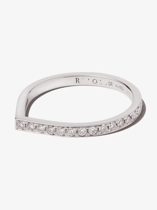 18k White Gold Antifer Diamond Ring