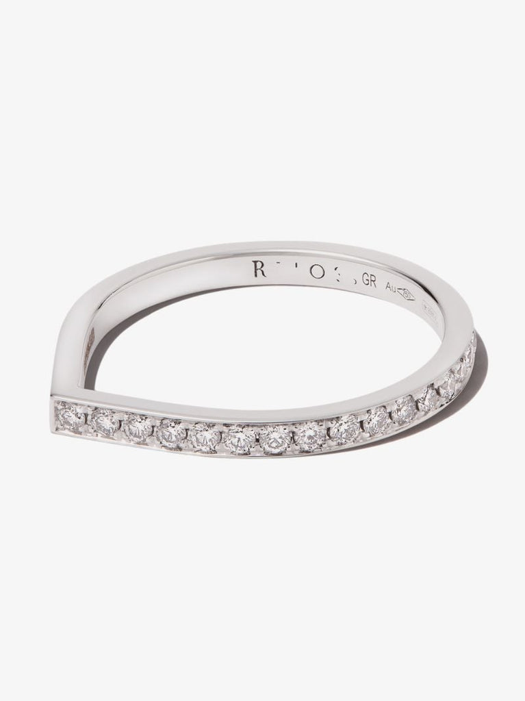 18k White Gold Antifer Diamond Ring