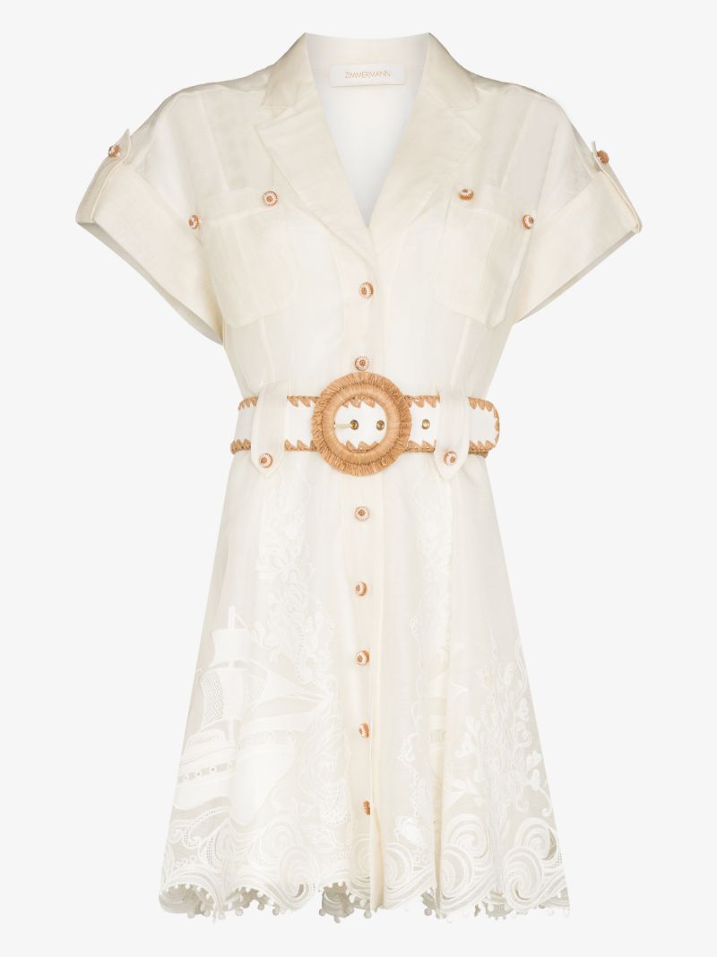 Postcard Broderie Anglaise Mini Dress