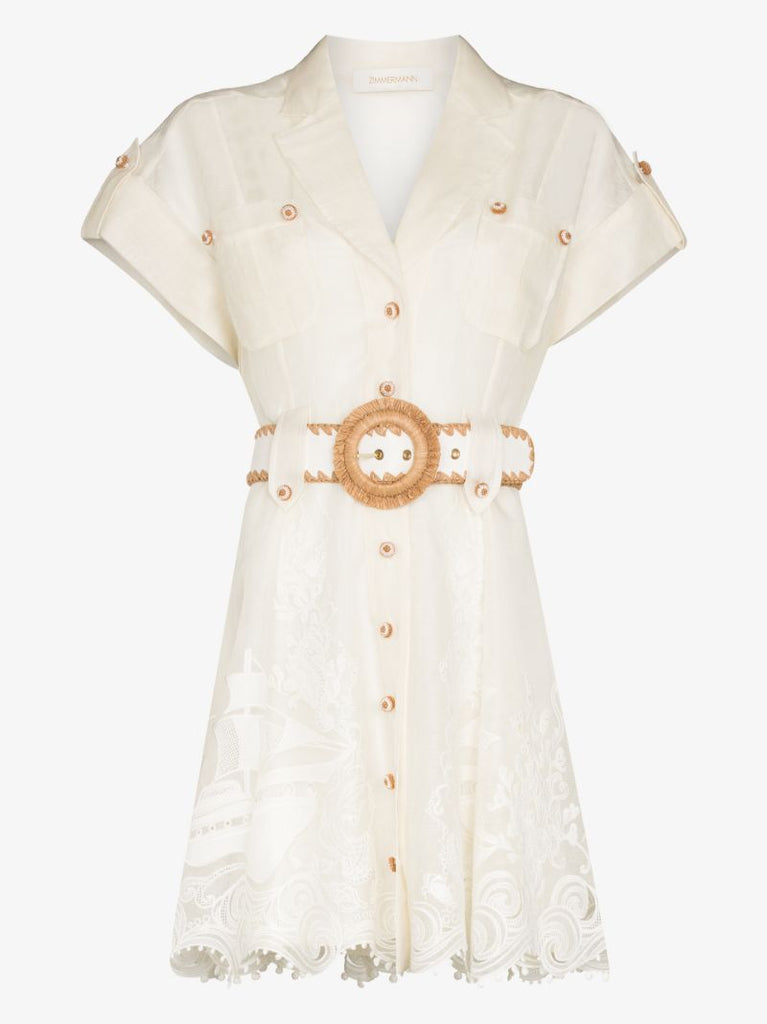 Postcard Broderie Anglaise Mini Dress