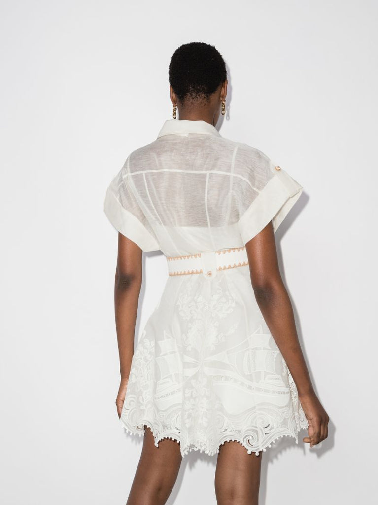 Postcard Broderie Anglaise Mini Dress