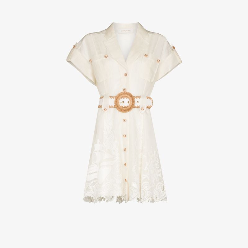 Postcard Broderie Anglaise Mini Dress