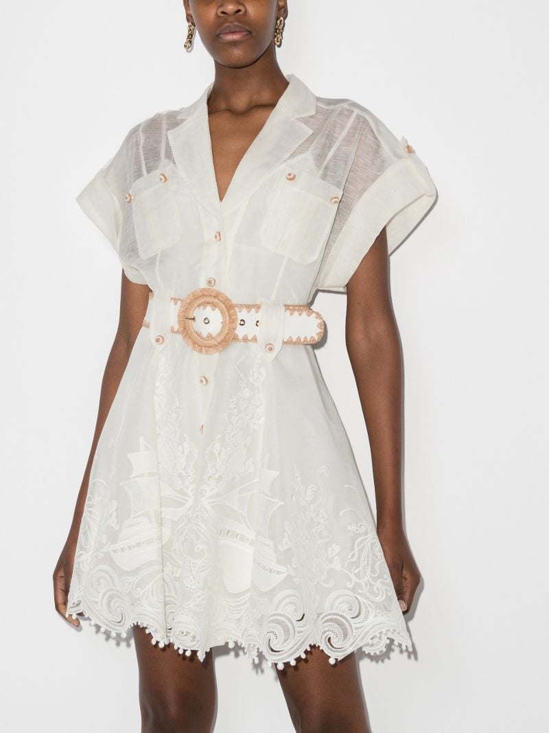 Postcard Broderie Anglaise Mini Dress