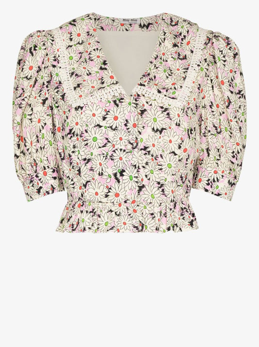 Floral Puff Sleeve Blouse
