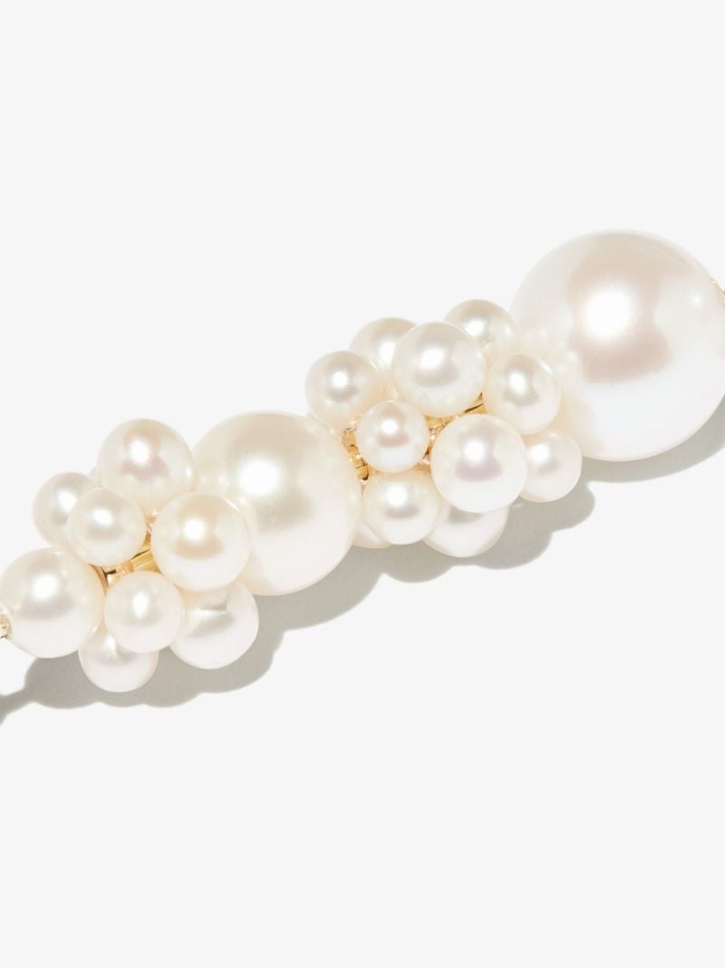 14k Yellow Gold Tulip Perle Pearl Earrings