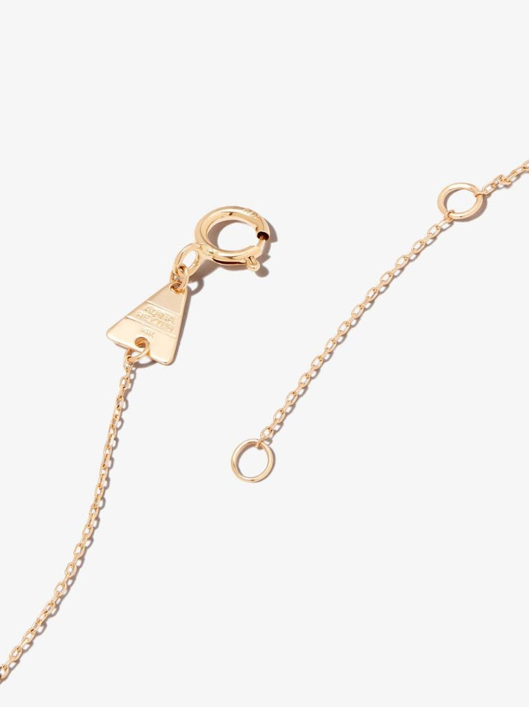 14k Yellow Gold Diana Sapphire Diamond Necklace
