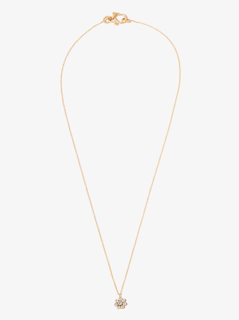 18kt Yellow Gold Bellis Simple Diamond Necklace