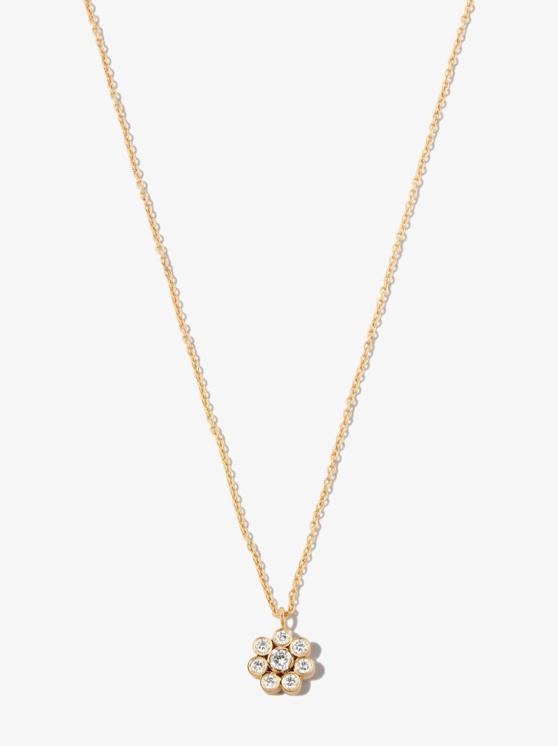 18kt Yellow Gold Bellis Simple Diamond Necklace