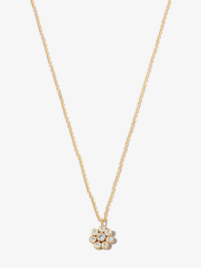 18kt Yellow Gold Bellis Simple Diamond Necklace