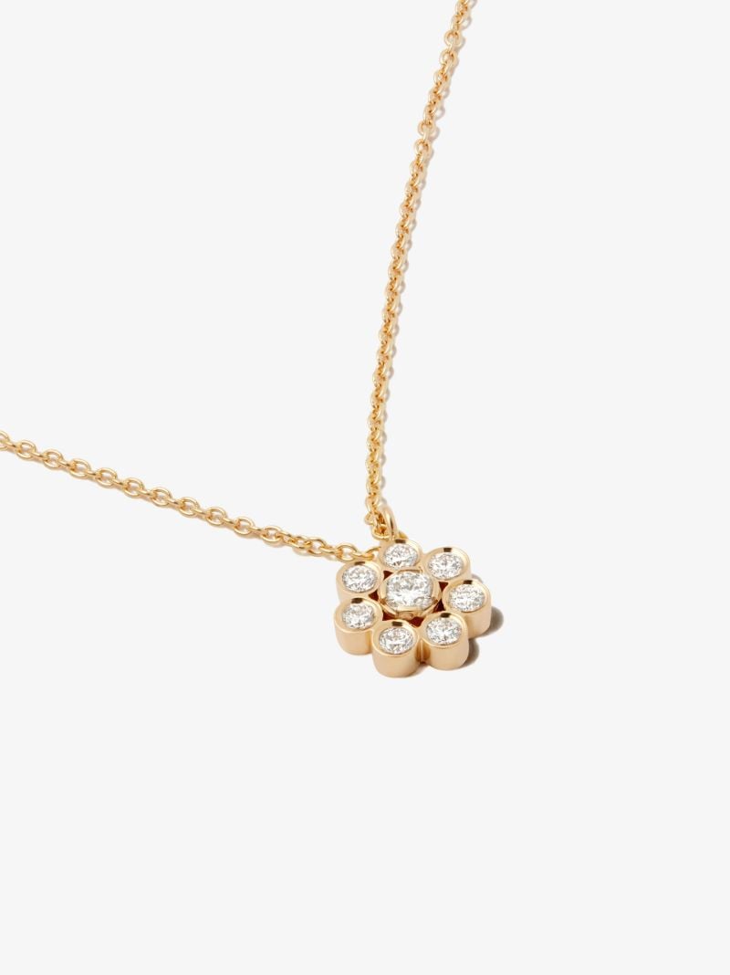 18kt Yellow Gold Bellis Simple Diamond Necklace