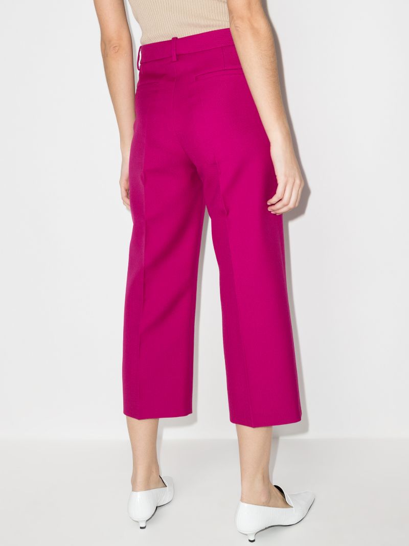 Cropped Wool Trousers