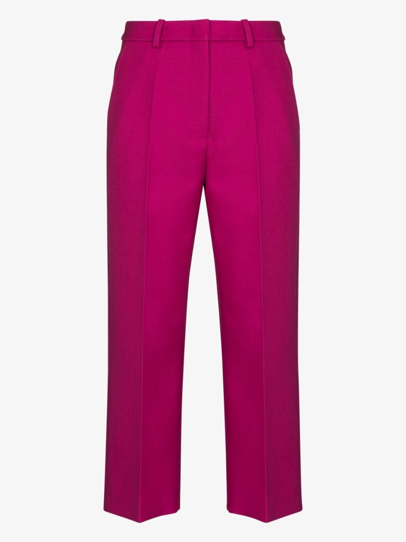 Cropped Wool Trousers