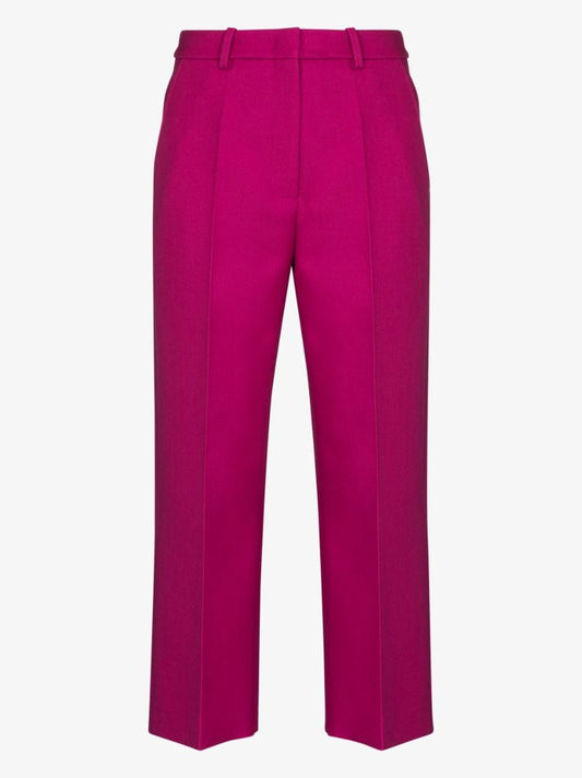 Cropped Wool Trousers