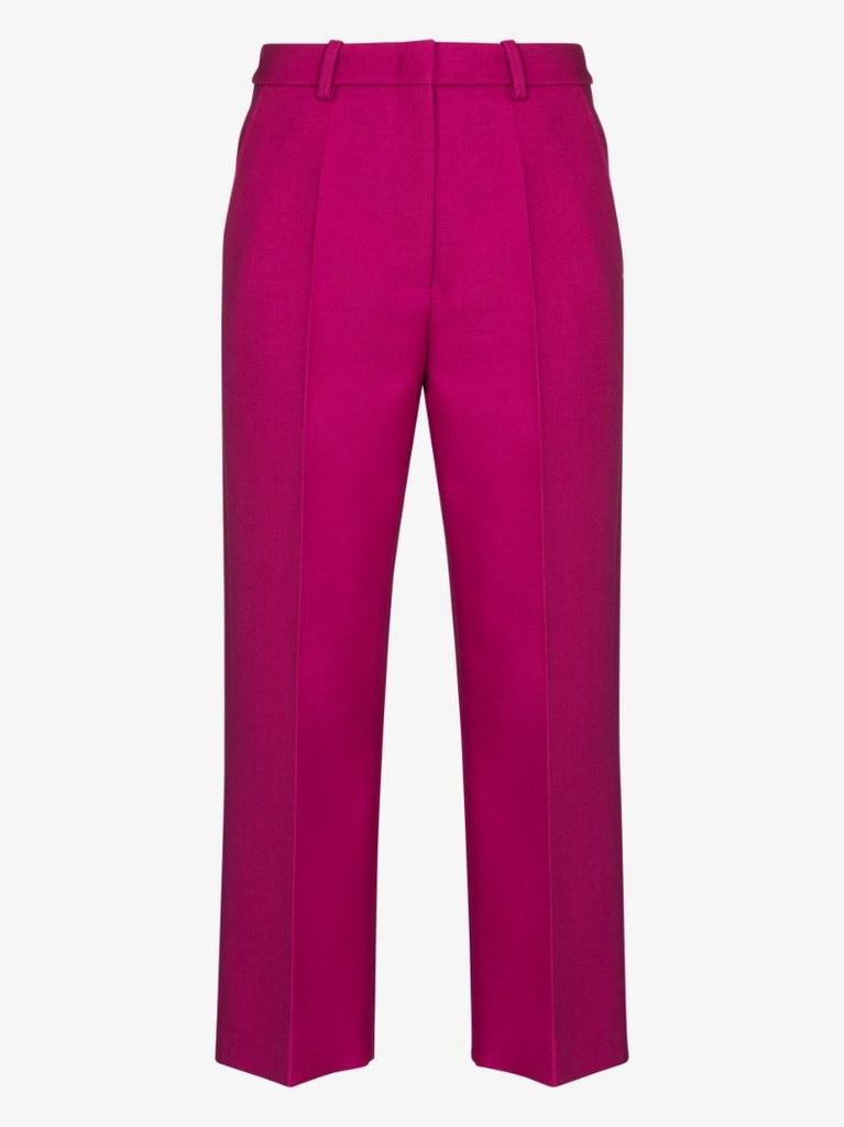Cropped Wool Trousers