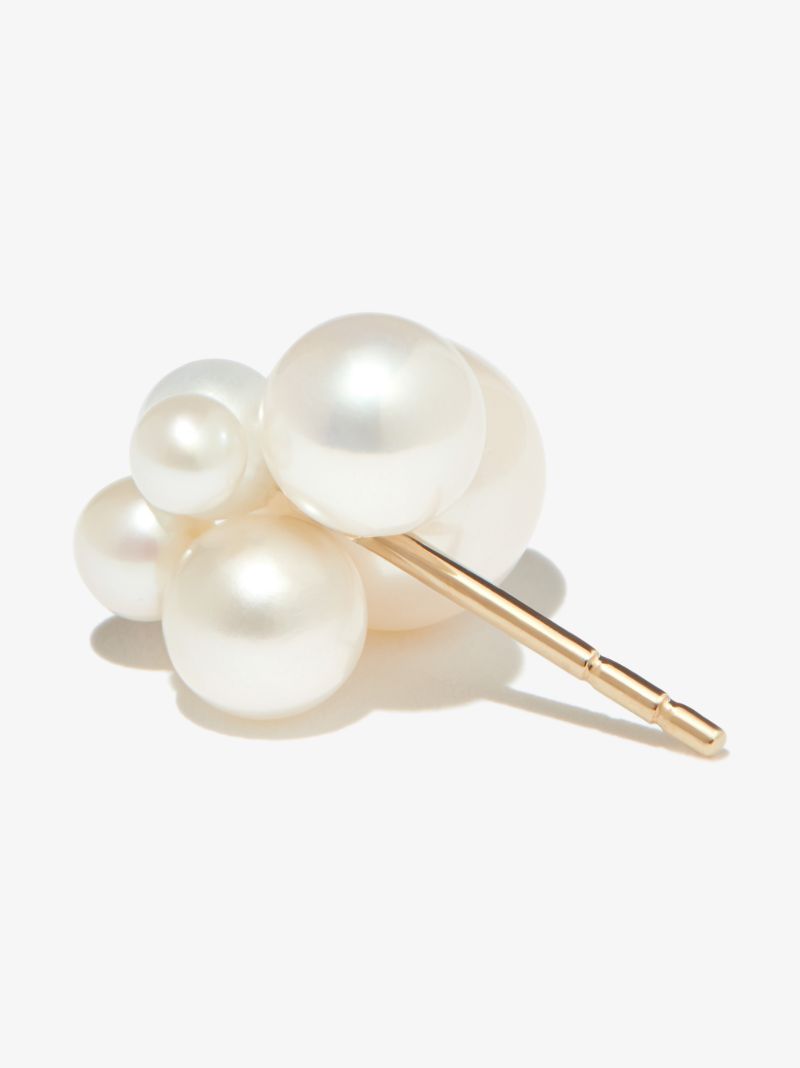 14k Yellow Gold Bisou Pearl Earring