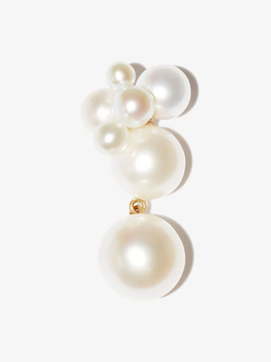14k Yellow Gold Bisou Perle Pearl Earring