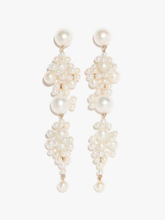 14k Yellow Gold Grand Bisou Pearl Earrings