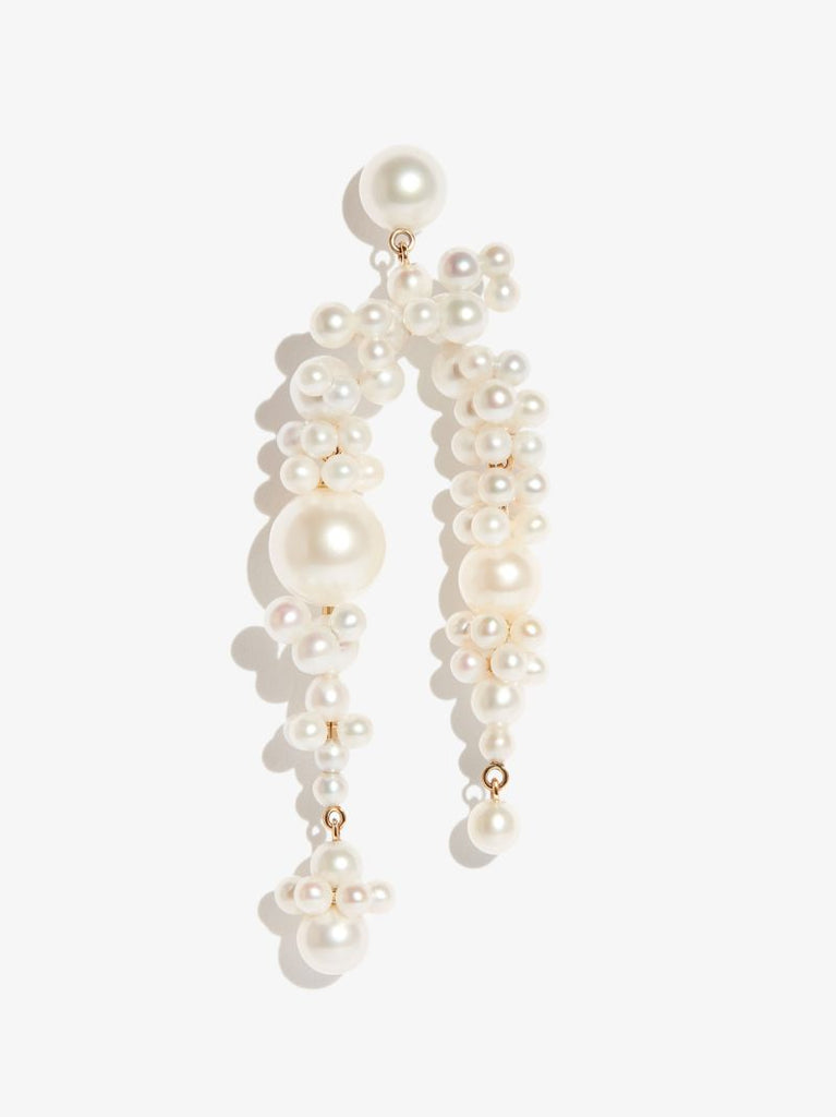 14k Yellow Gold Fontaine Nuit Pearl Earring