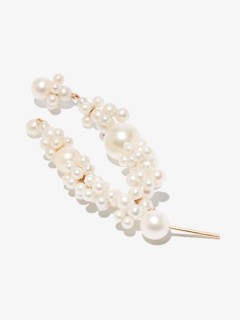 14k Yellow Gold Fontaine Nuit Pearl Earring