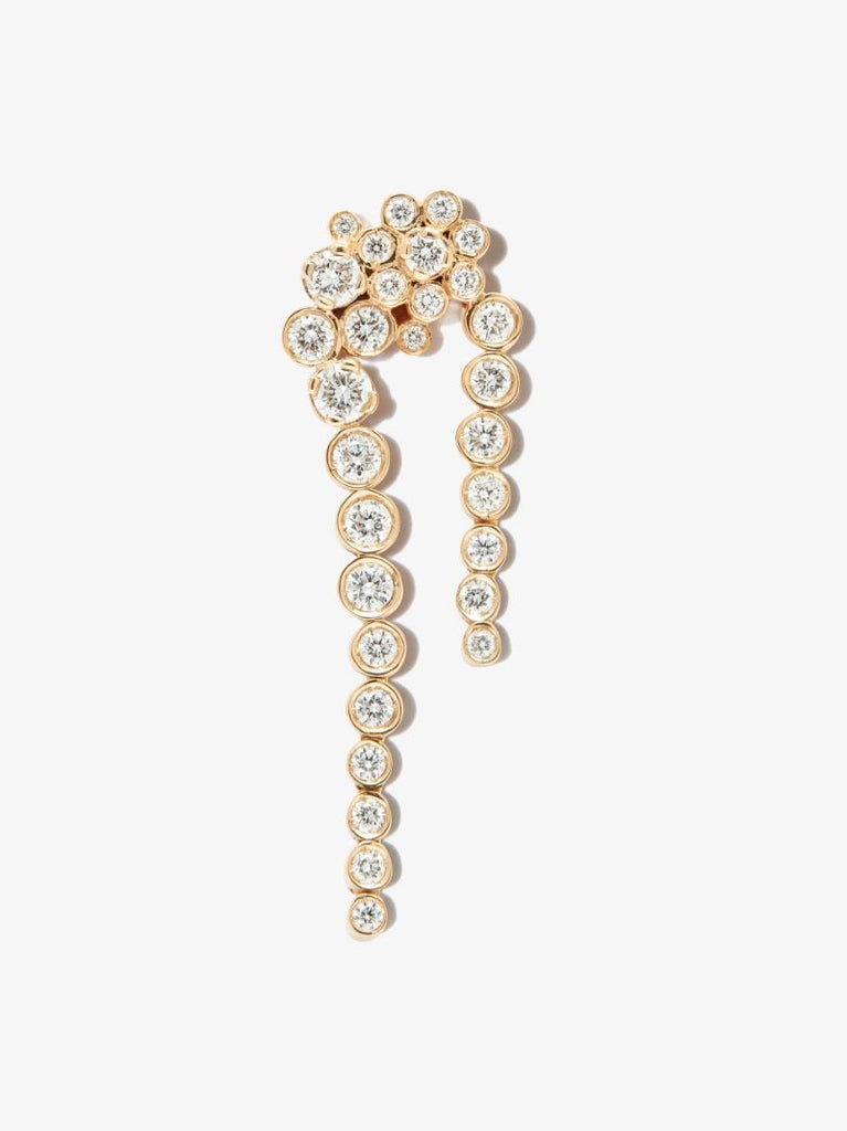 18k Yellow Gold Petite Fontaine Diamond Earring