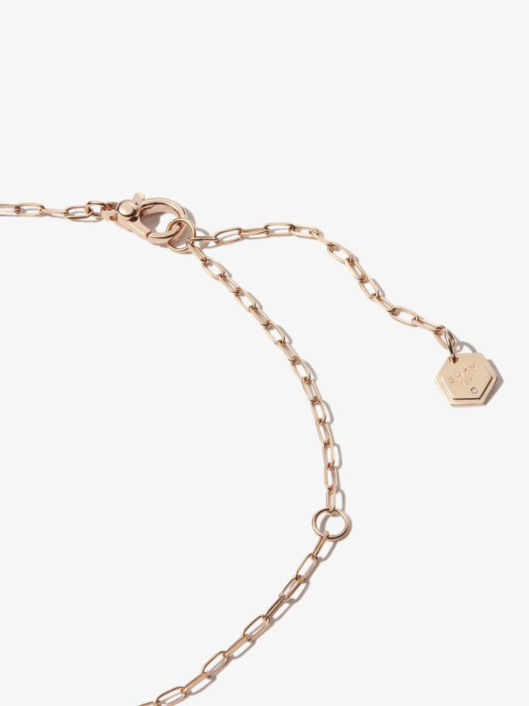 18k Rose Gold Pisces Pendant Diamond Necklace