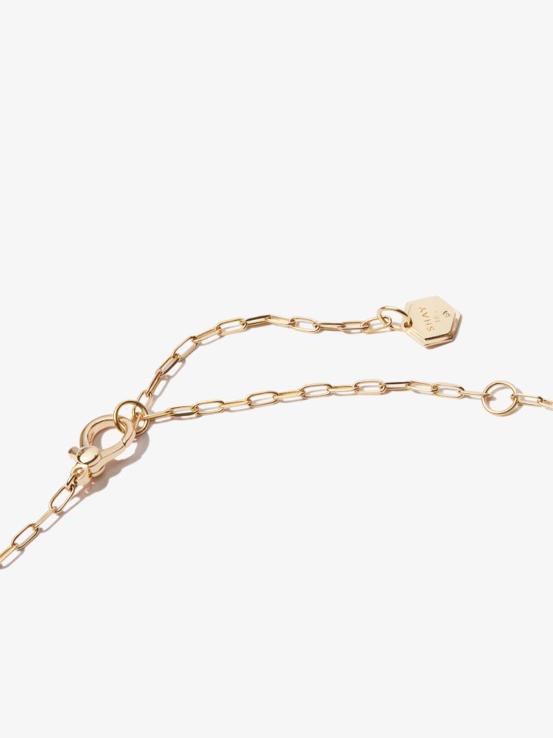 18k Yellow Gold Leo Pendant Diamond Necklace