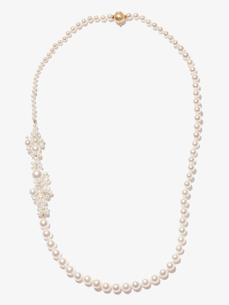 14k Yellow Gold Peggy Fontaine Pearl Necklace