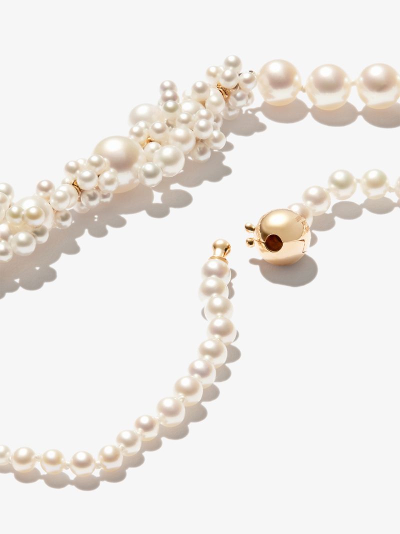 14k Yellow Gold Peggy Fontaine Pearl Necklace