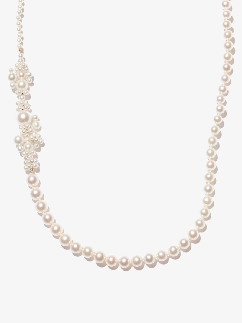 14k Yellow Gold Peggy Fontaine Pearl Necklace
