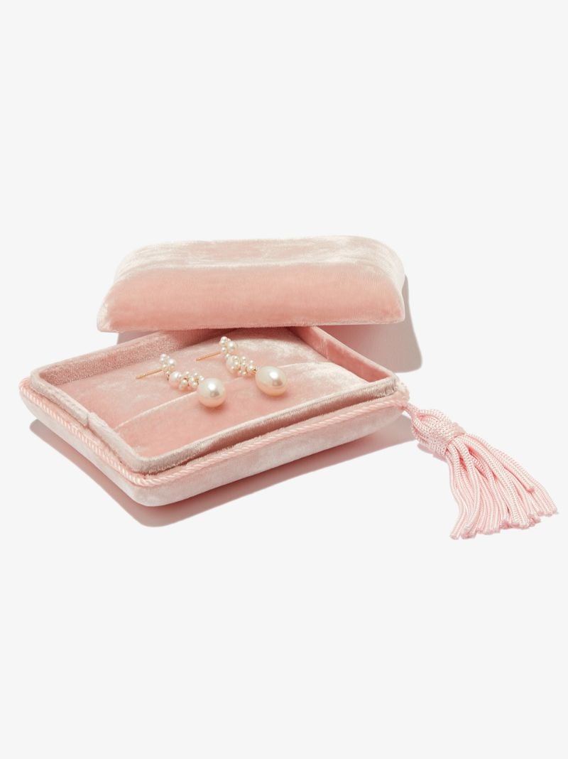 Pink Small Velvet Jewellery Box