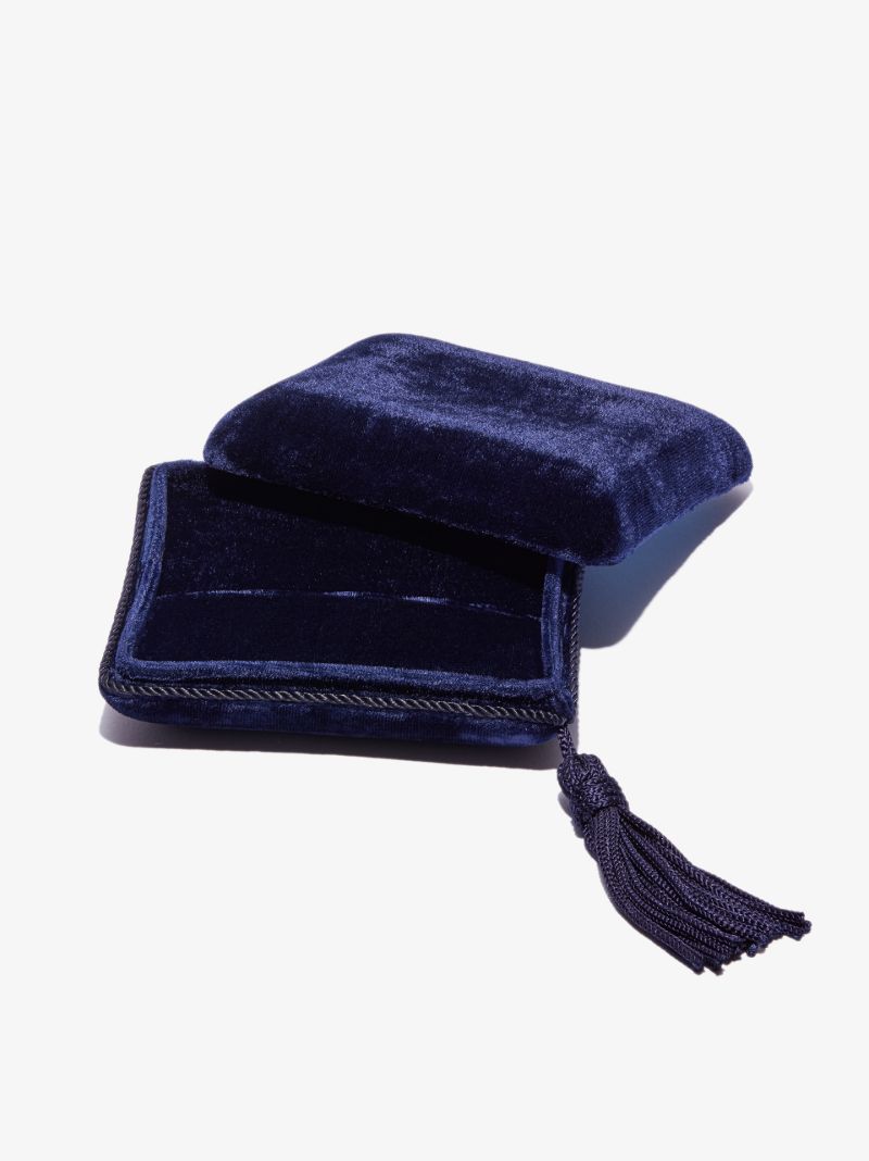 Blue Small Velvet Jewellery Box