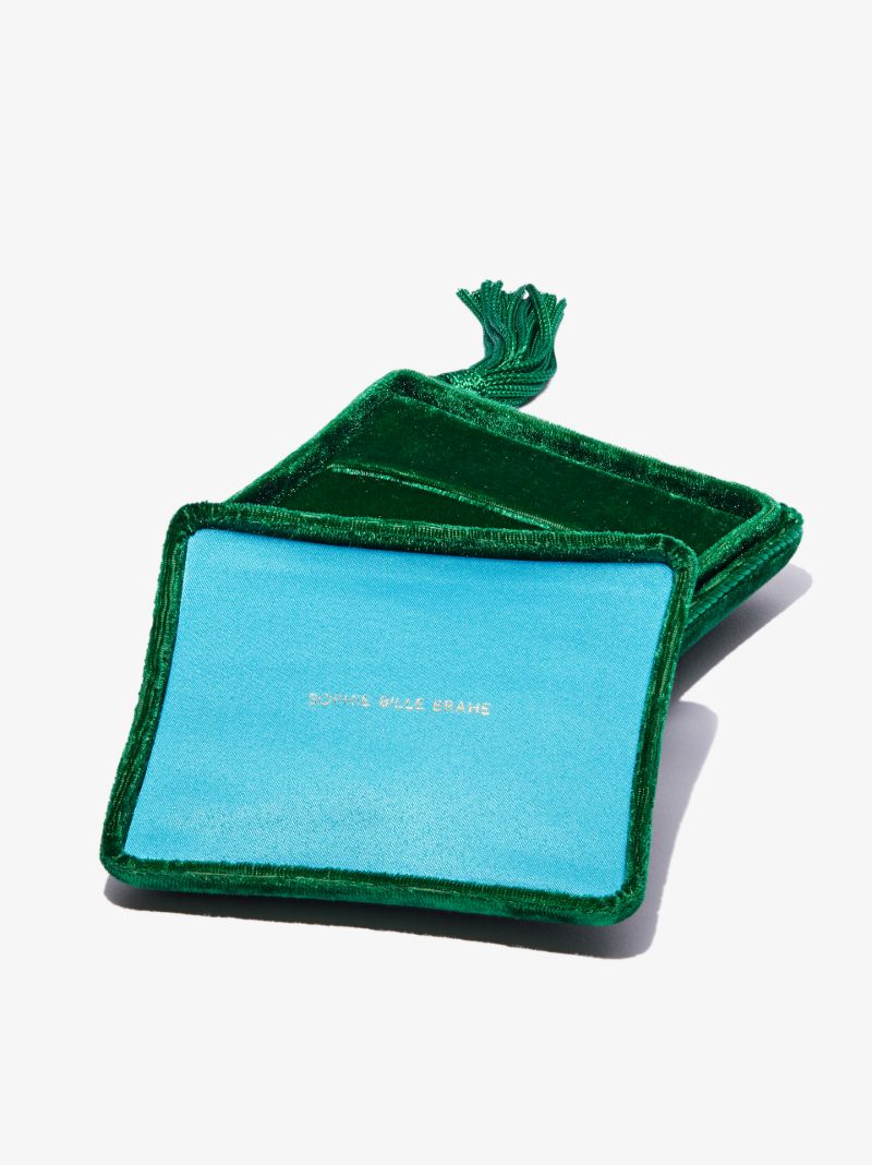 Green Small Velvet Jewellery Box