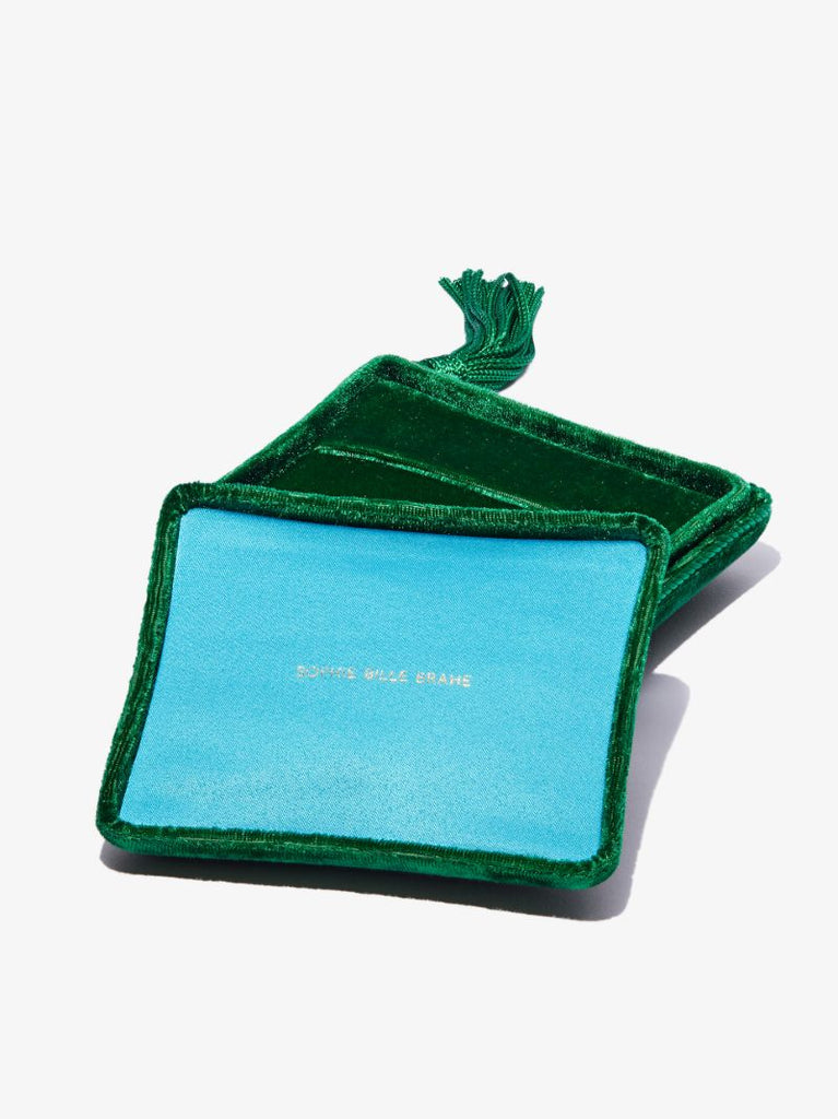 Green Small Velvet Jewellery Box
