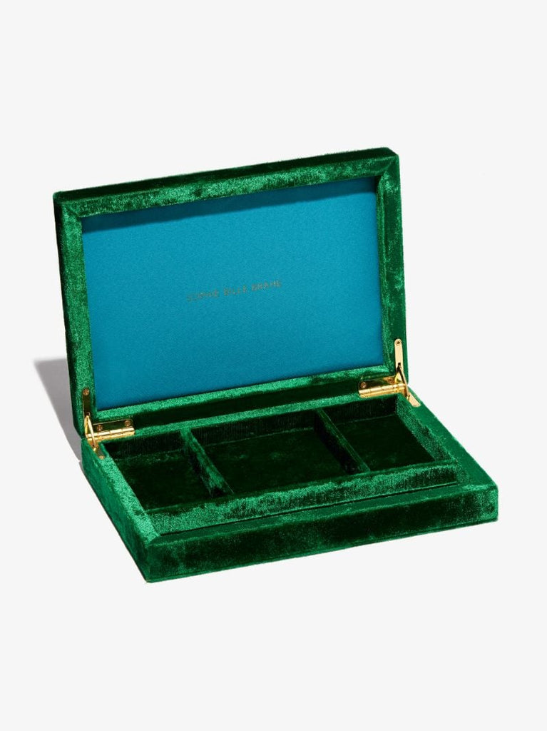 Green Velvet Jewellery Box