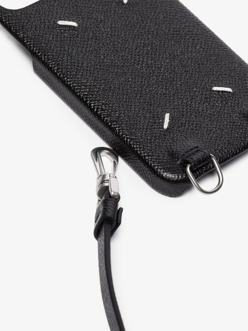 Black Four-stitch Iphone 12 Pro Case