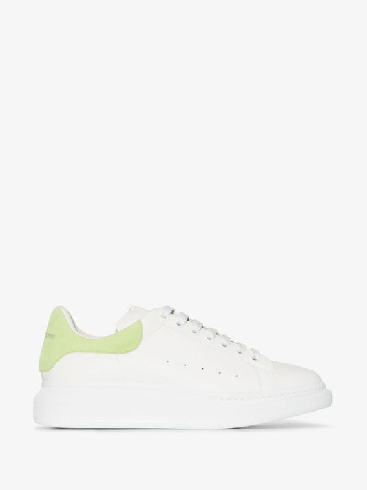 White and Green Oversized Sneakers