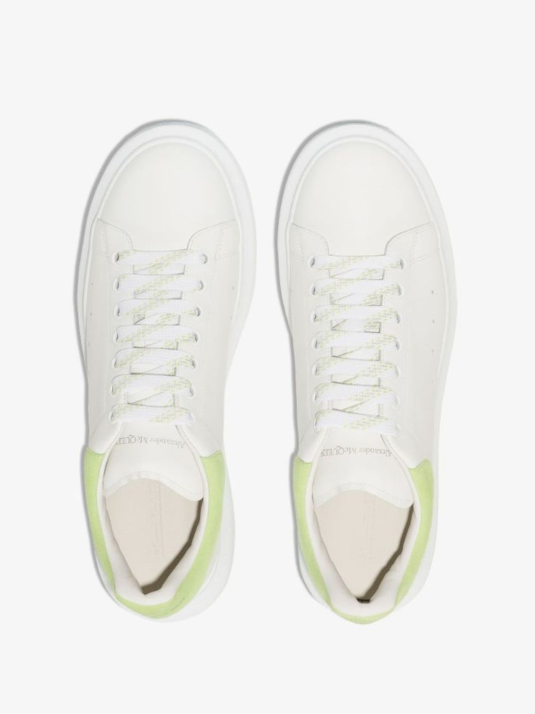 White and Green Oversized Sneakers