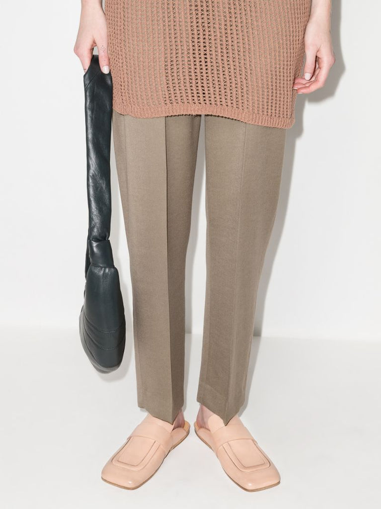 Neutral Leather Mules