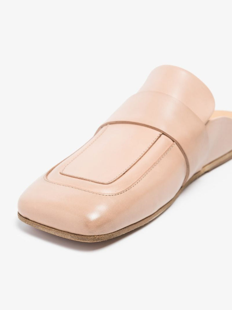 Neutral Leather Mules
