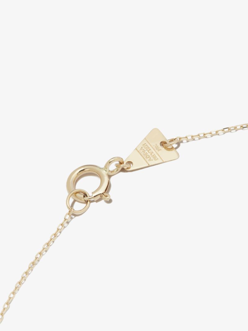 14k Yellow Gold Carnival Beaded Diamond Necklace