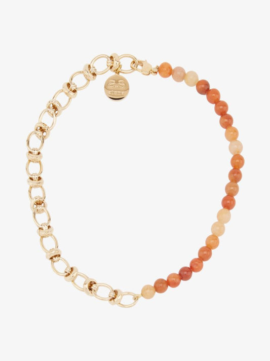 Orange Alona Beaded Necklace