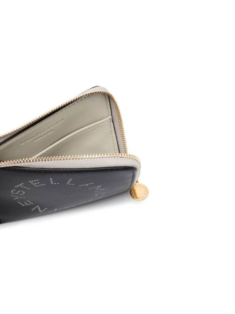 Black Logo Zip-up Coin Pouch