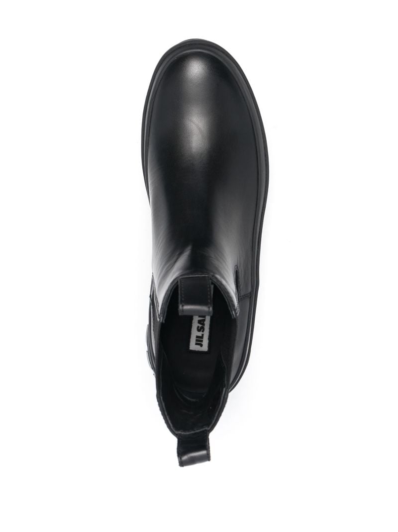 Black Leather Chelsea Boots