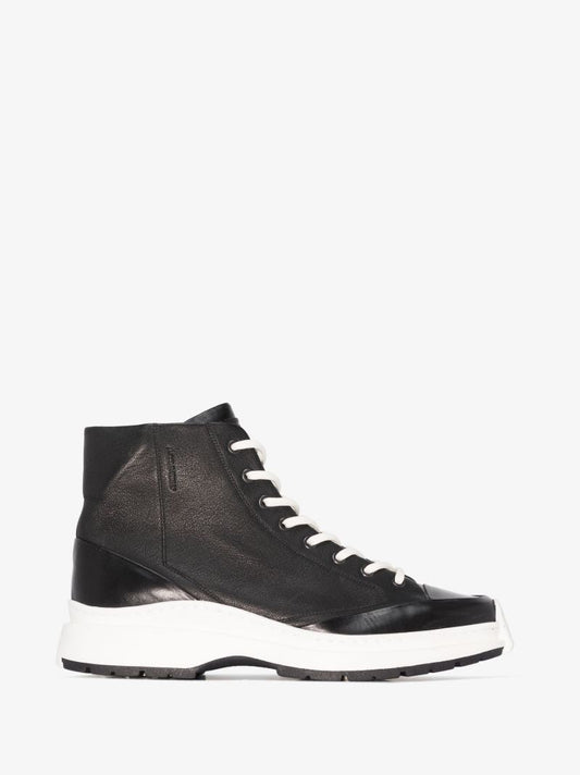 Black Leather Ankle Boots