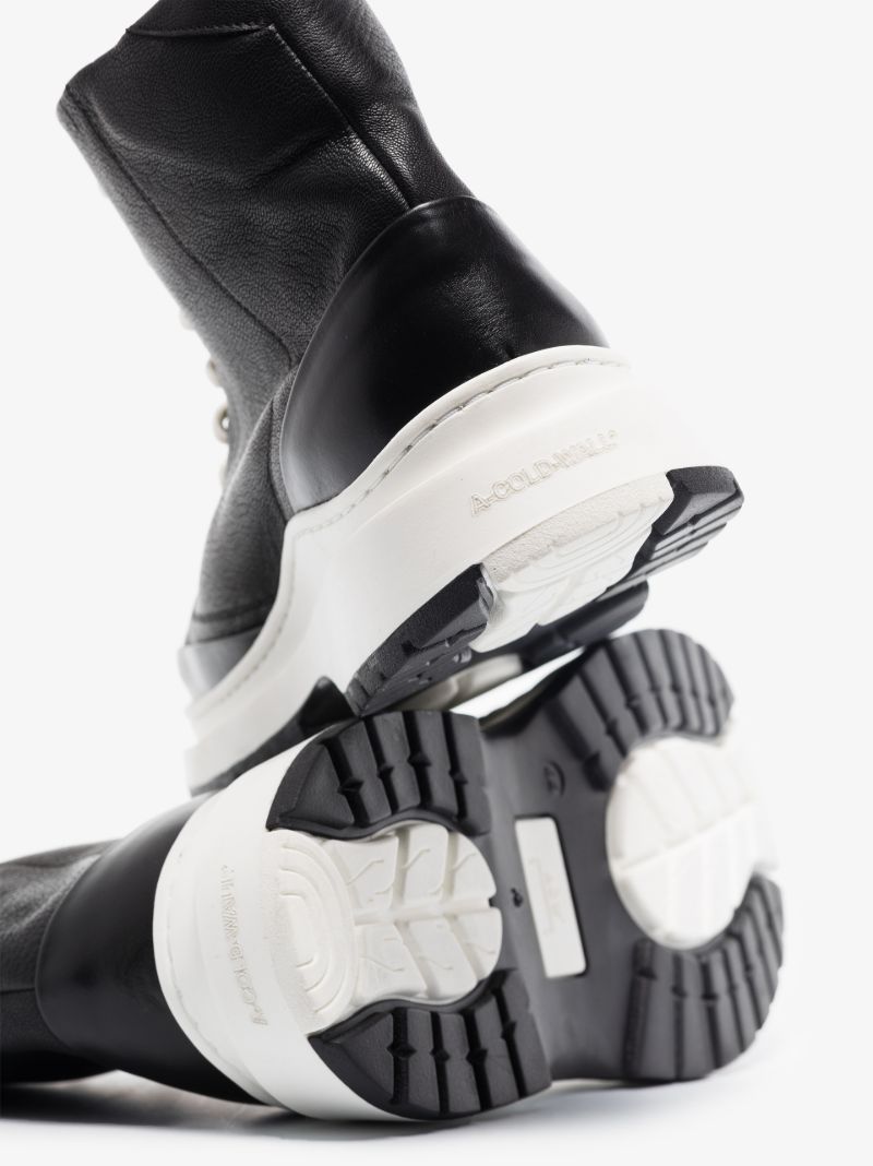 Black Leather Ankle Boots